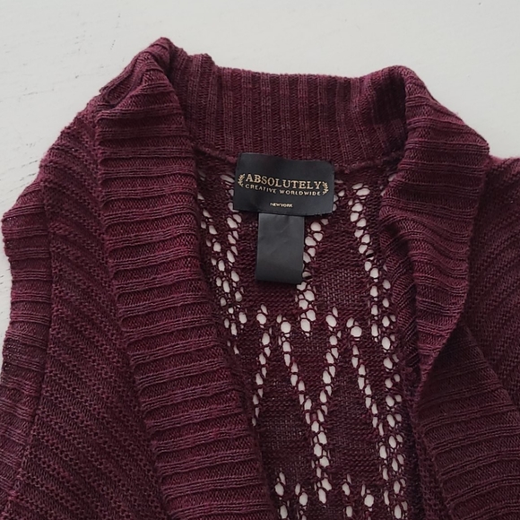 Plum cardigan - Picture 3 of 4